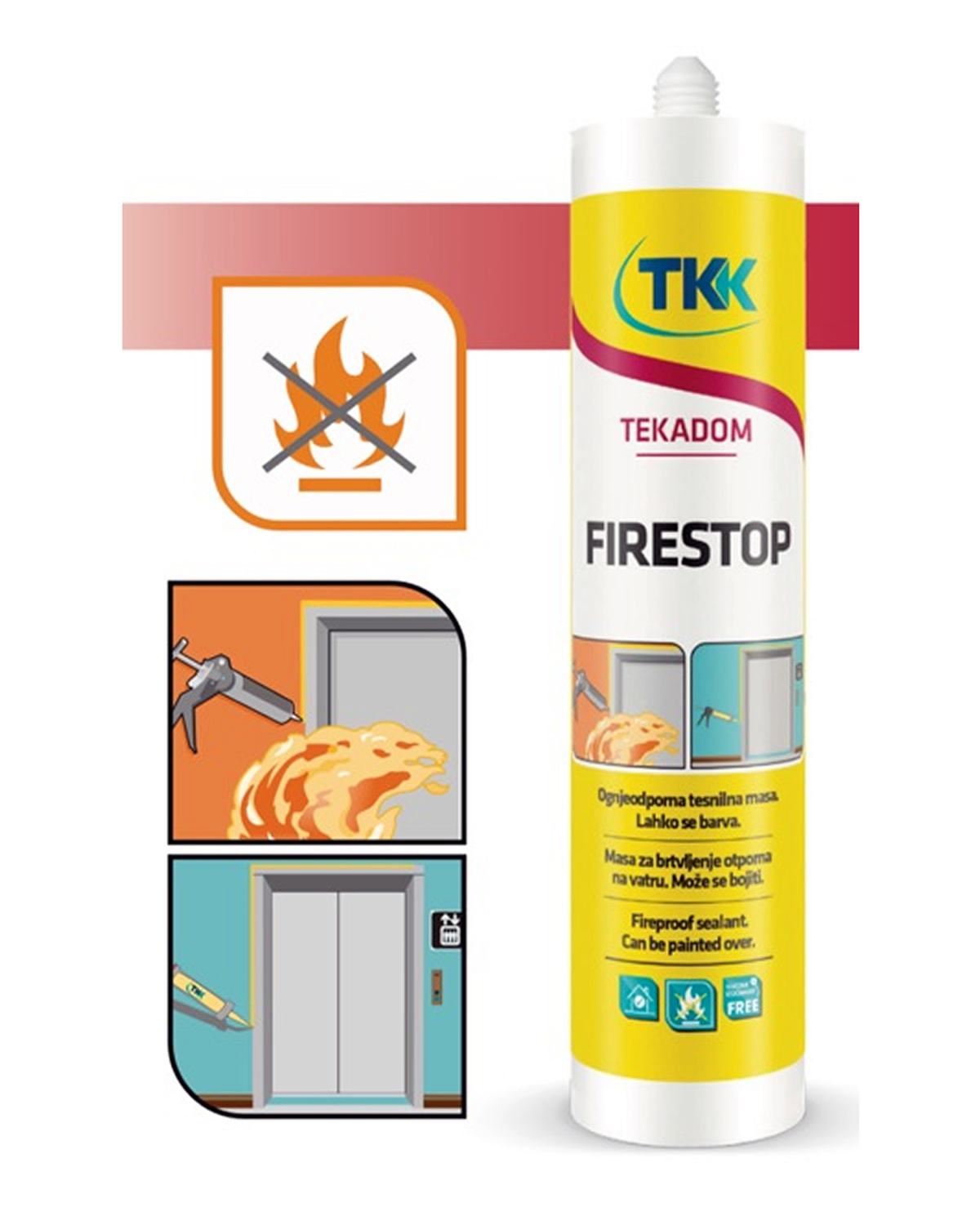 TKK FIRESTOP TEKADOM Akrilik Mastik
